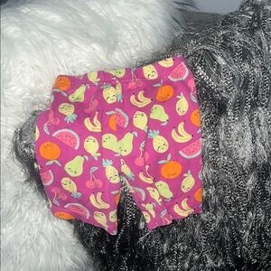 Colorful Fruit Print Shorts